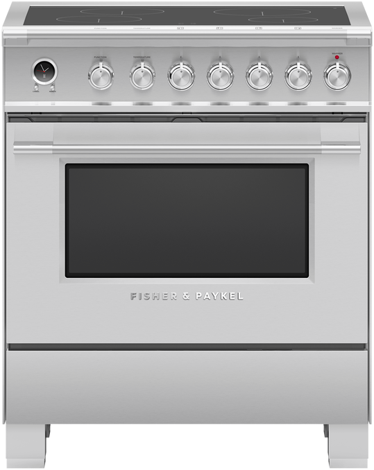 Fisher & Paykel Series 9 classic 30 Freestanding Induction Range OR30SCI6X1