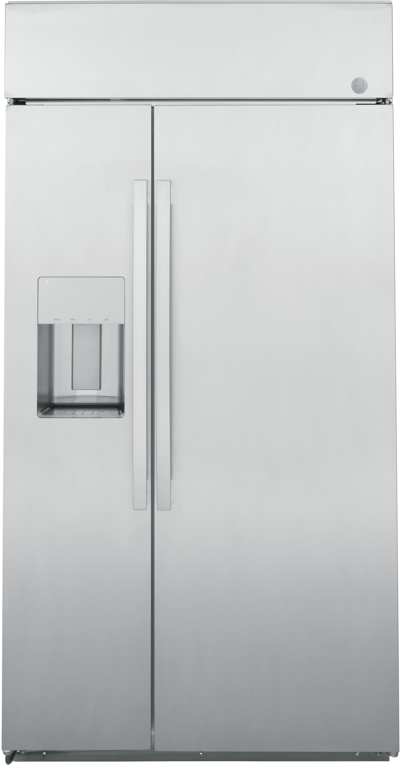 GE 42 Inch Profile 42 Built In Counter Depth Side-by-Side Refrigerator PSB42YSNSS