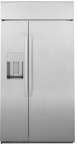 GE 48 Inch Profile 48 Built In Counter Depth Side-by-Side Refrigerator PSB48YSNSS