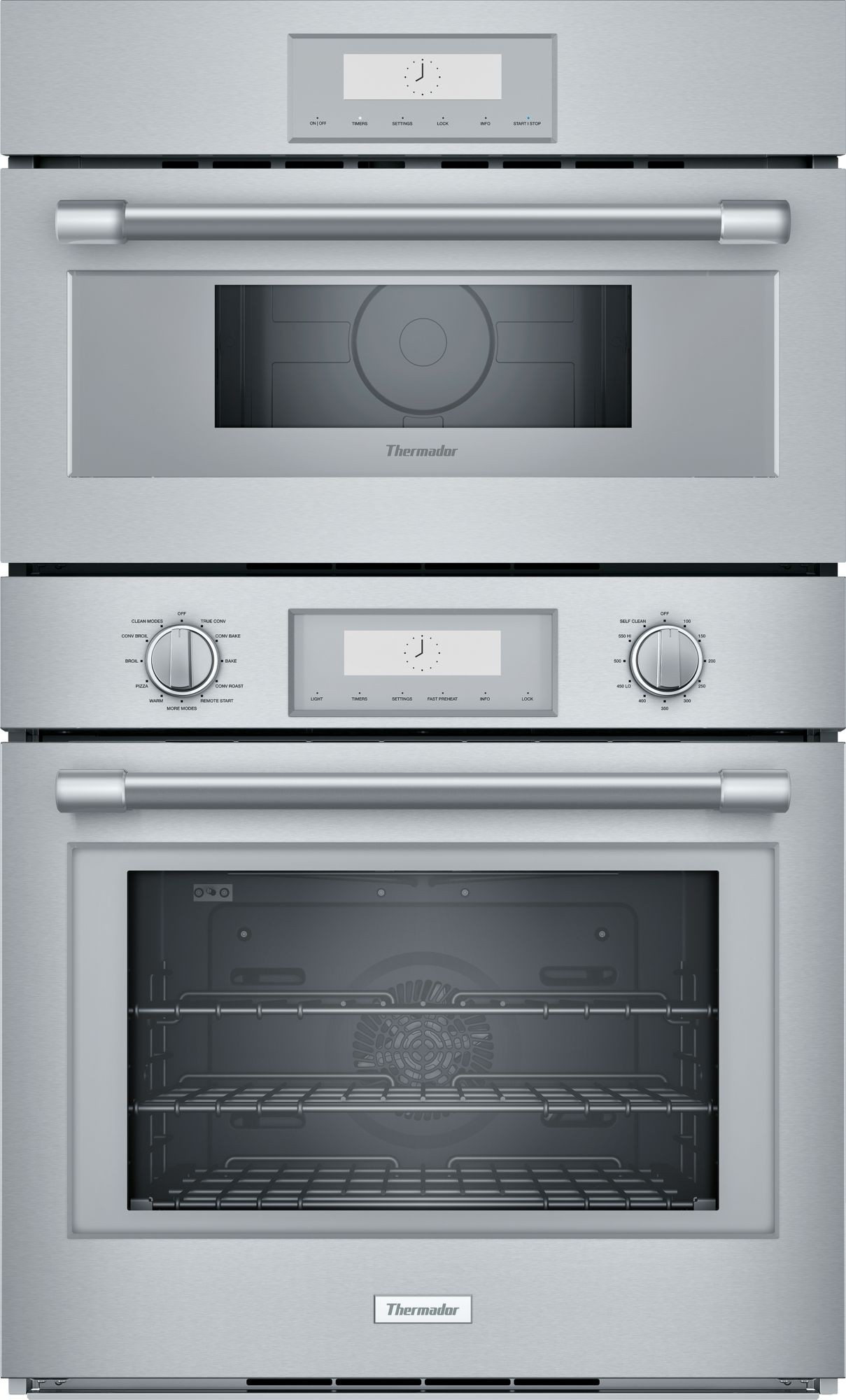 Thermador Professional 30 Double Electric Combination Wall Oven POM301W