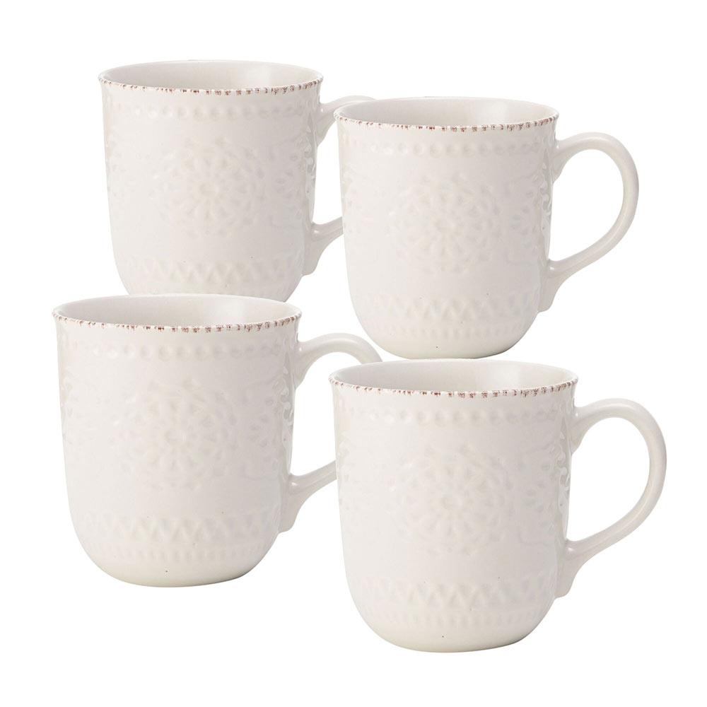 Chateau Cream Set of 4 Mugs