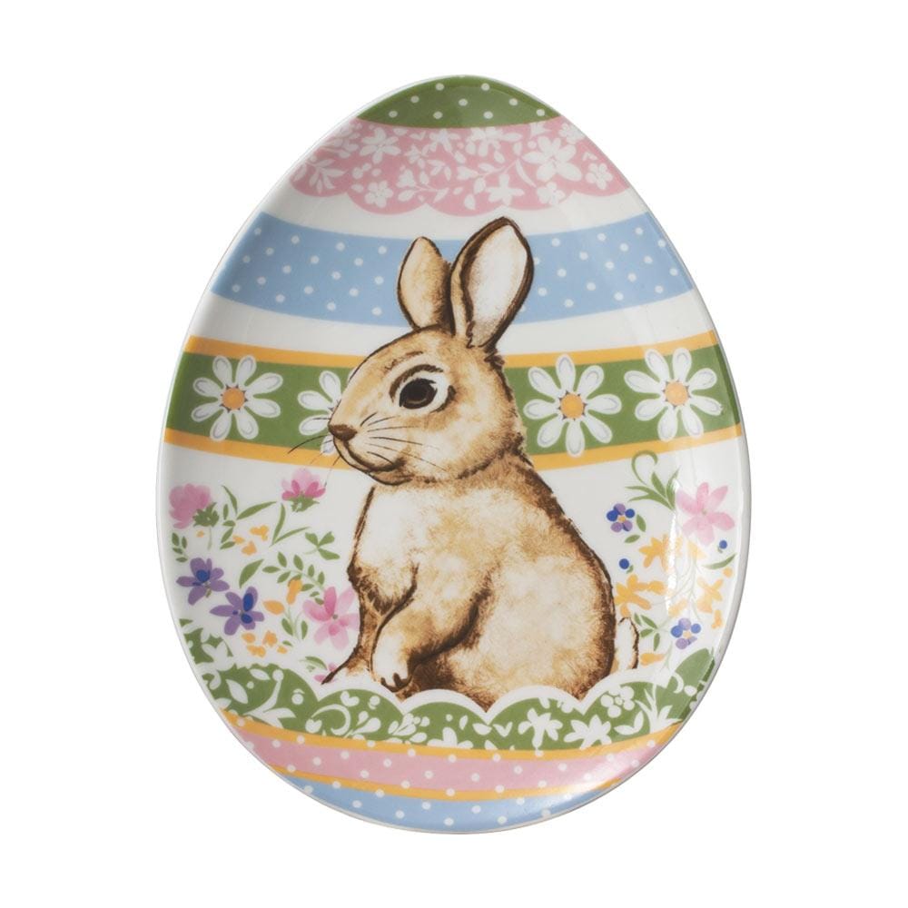 Filigree® Flowers Bunny Egg Plate