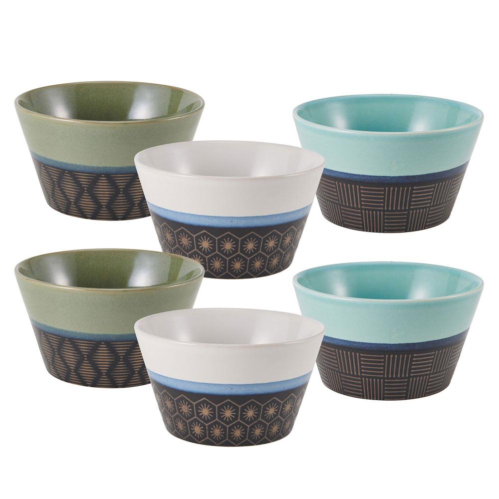 Marcus Conical Set of 6 Soup Cereal Bowls, Assorted