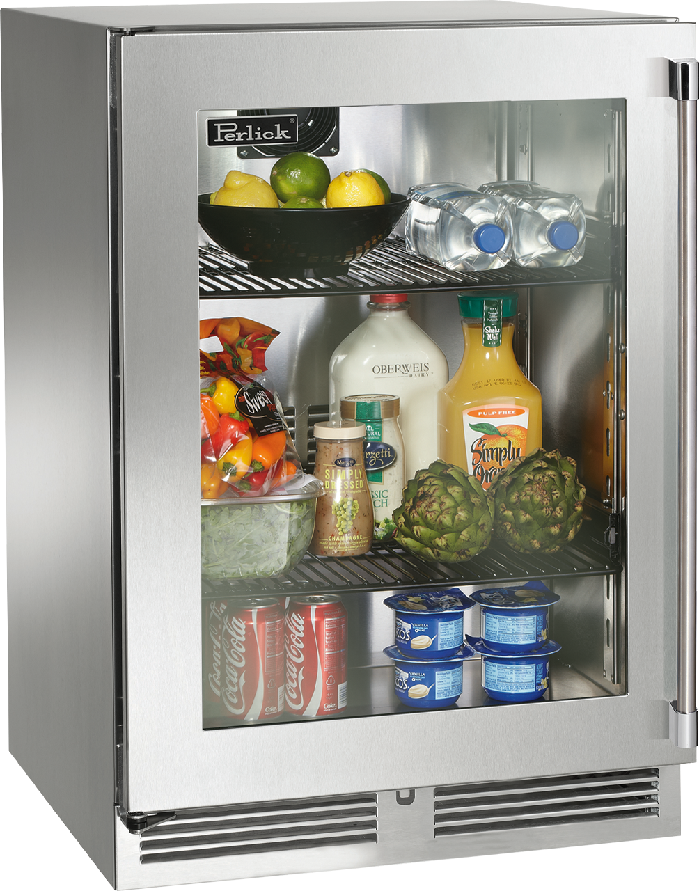 Perlick 24 Inch Signature 24 Built In Undercounter Counter Depth Compact All-Refrigerator HP24RS43L