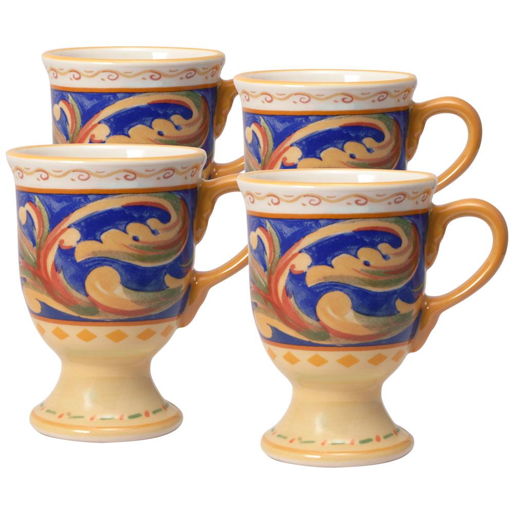 Villa della Luna® Set of 4 Pedestal Mugs