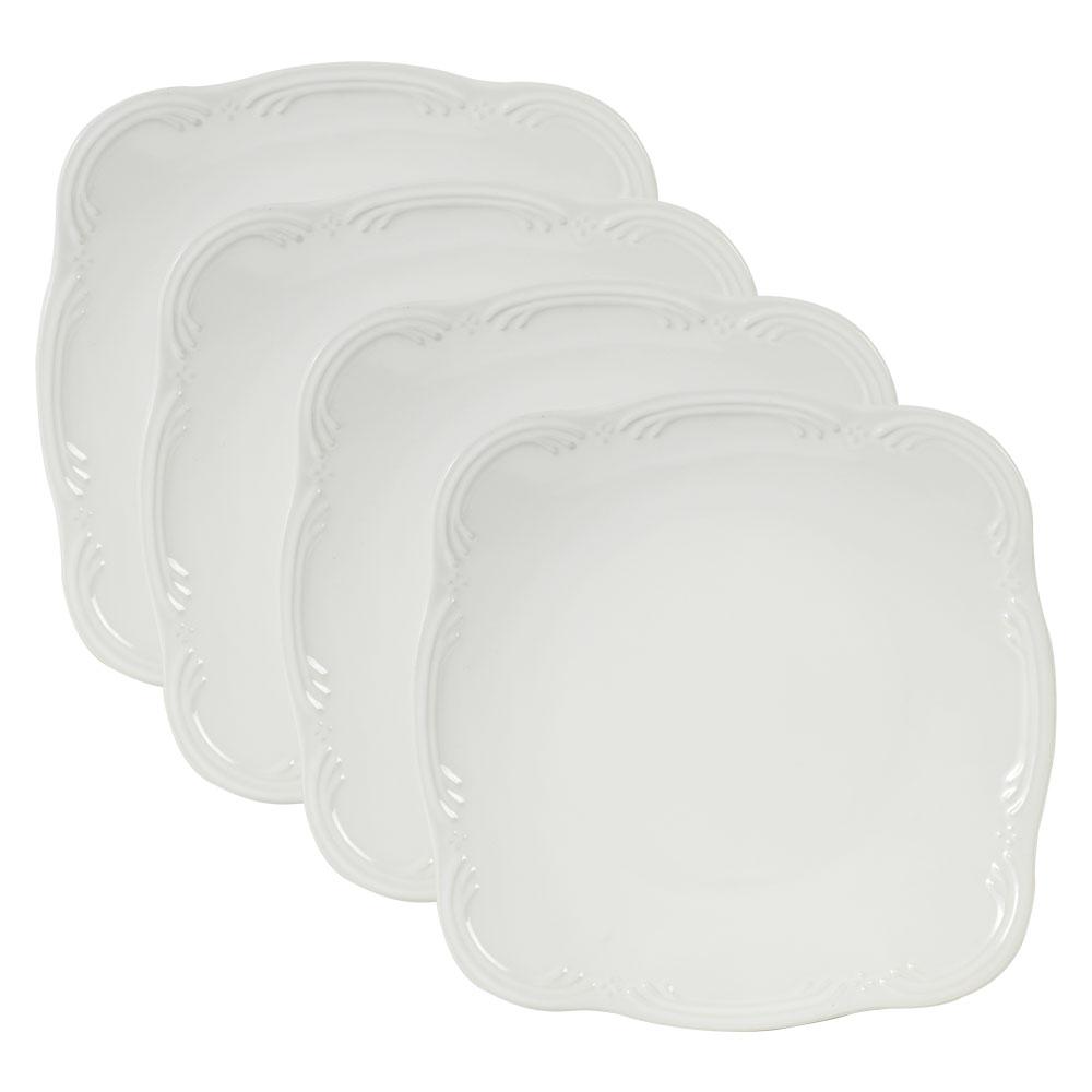 Filigree® Set of 4 Square Dinner Plates