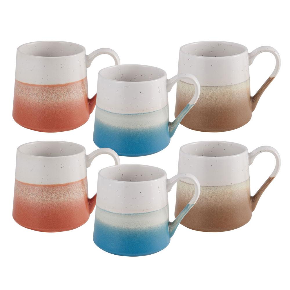 Ombre Set of 6 Mugs, Assorted