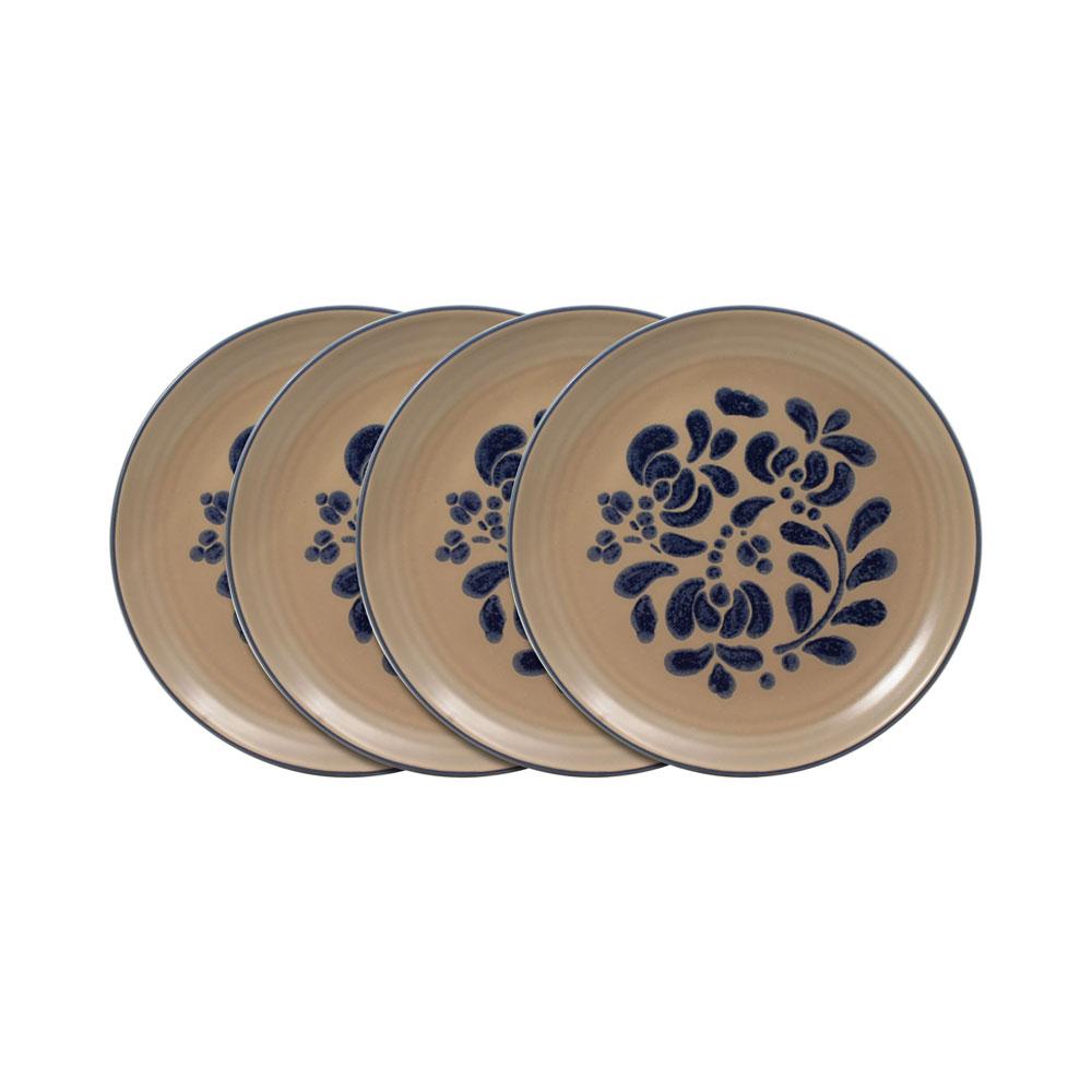 Folk Art® Set of 4 Luncheon Plates