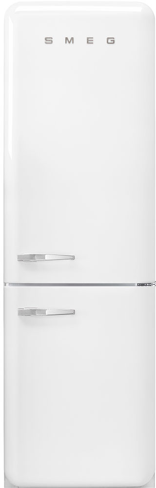 Smeg 24 Inch 50's Retro Design 24 Bottom Freezer Refrigerator FAB32URWH3