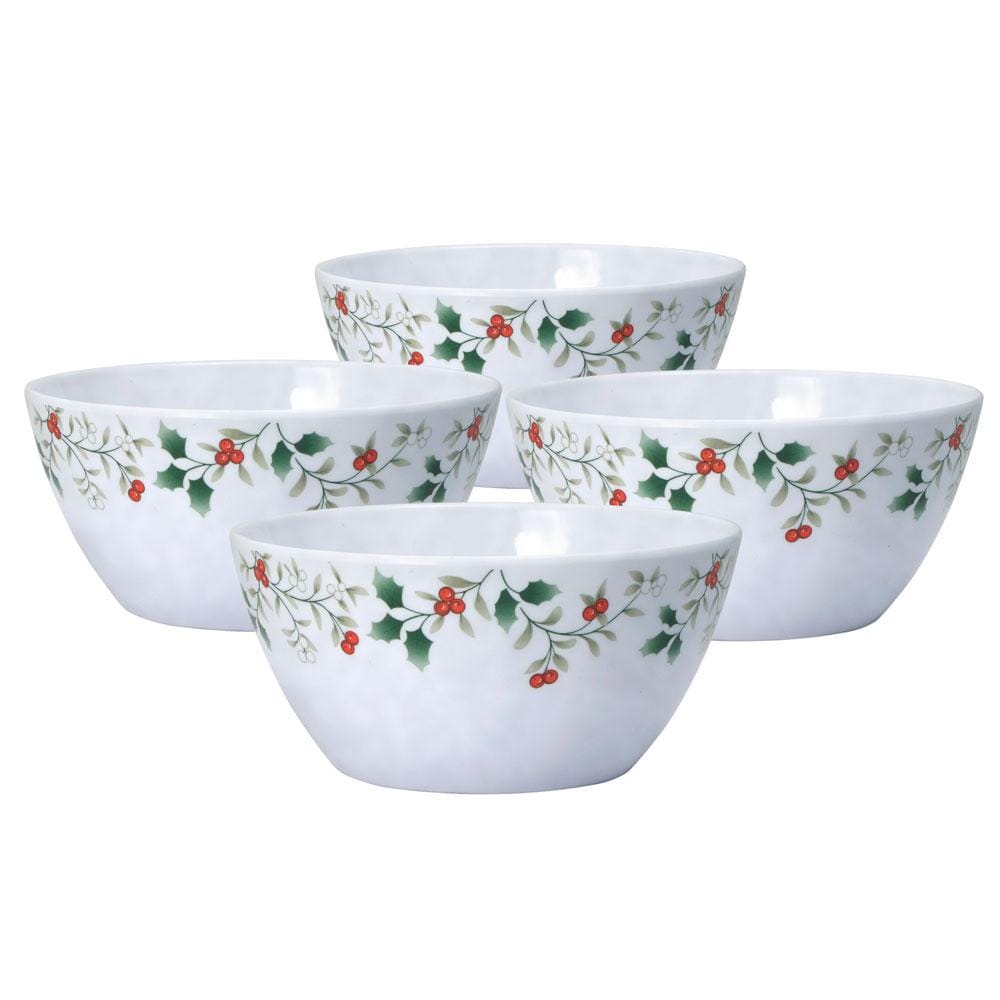 Winterberry® Set of 4 Melamine Cereal Bowls