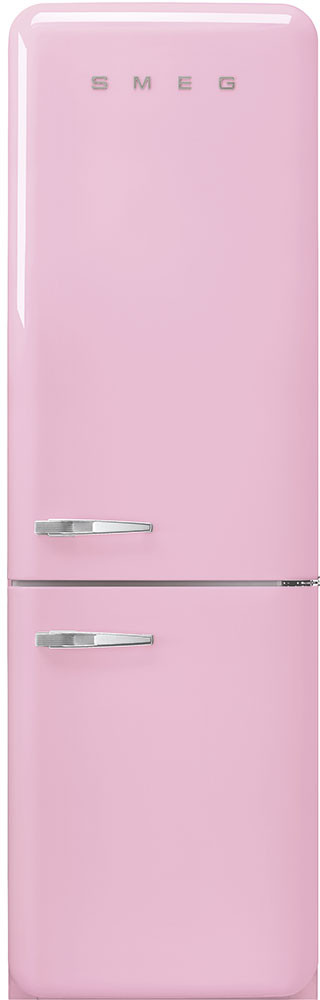 Smeg 24 Inch 50's Retro Design 24 Bottom Freezer Refrigerator FAB32URPK3