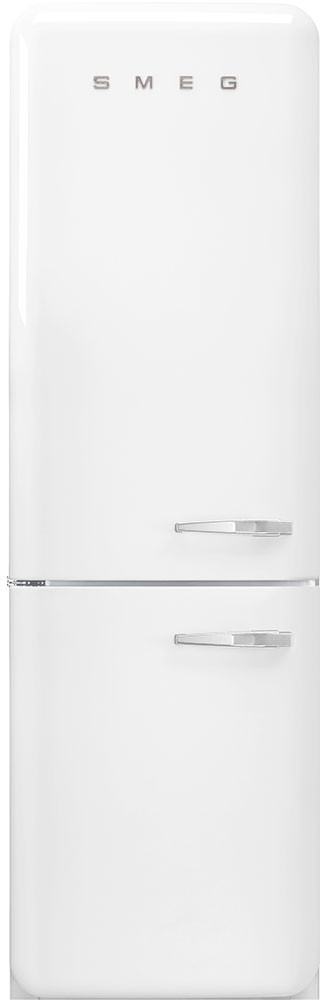 Smeg 24 Inch 50's Retro Design 24 Bottom Freezer Refrigerator FAB32ULWH3