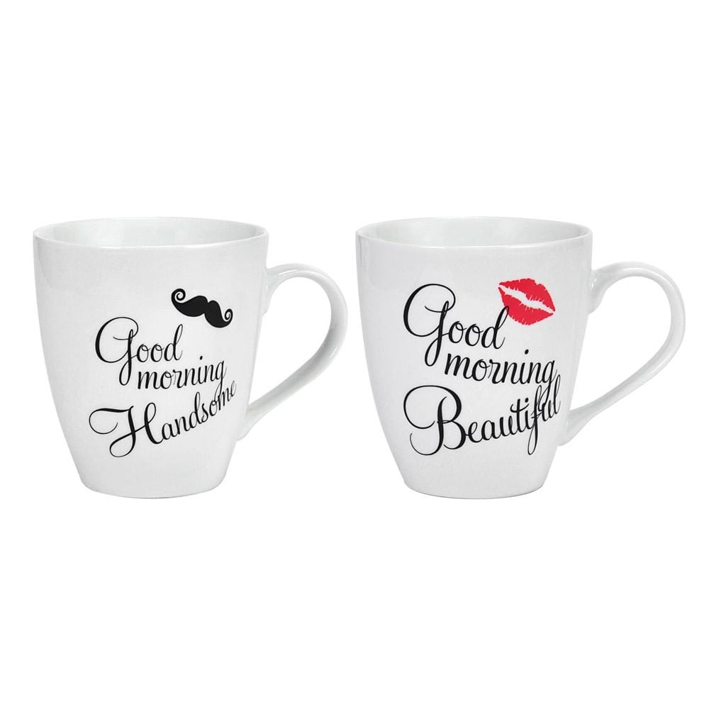 Sentiment Mugs Good Morning His and Hers Mugs Set of 2