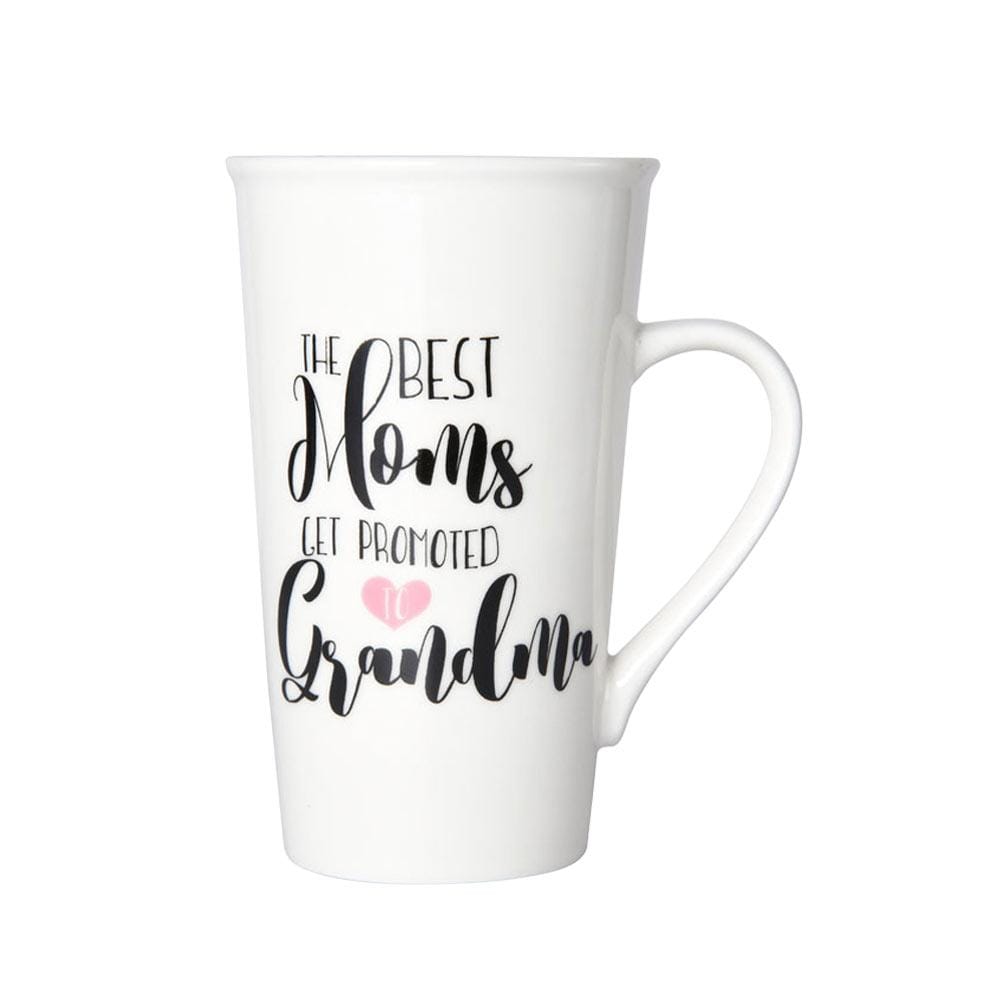 Sentiment Mugs The Best Moms Get Promoted To Grandma Latte Mug