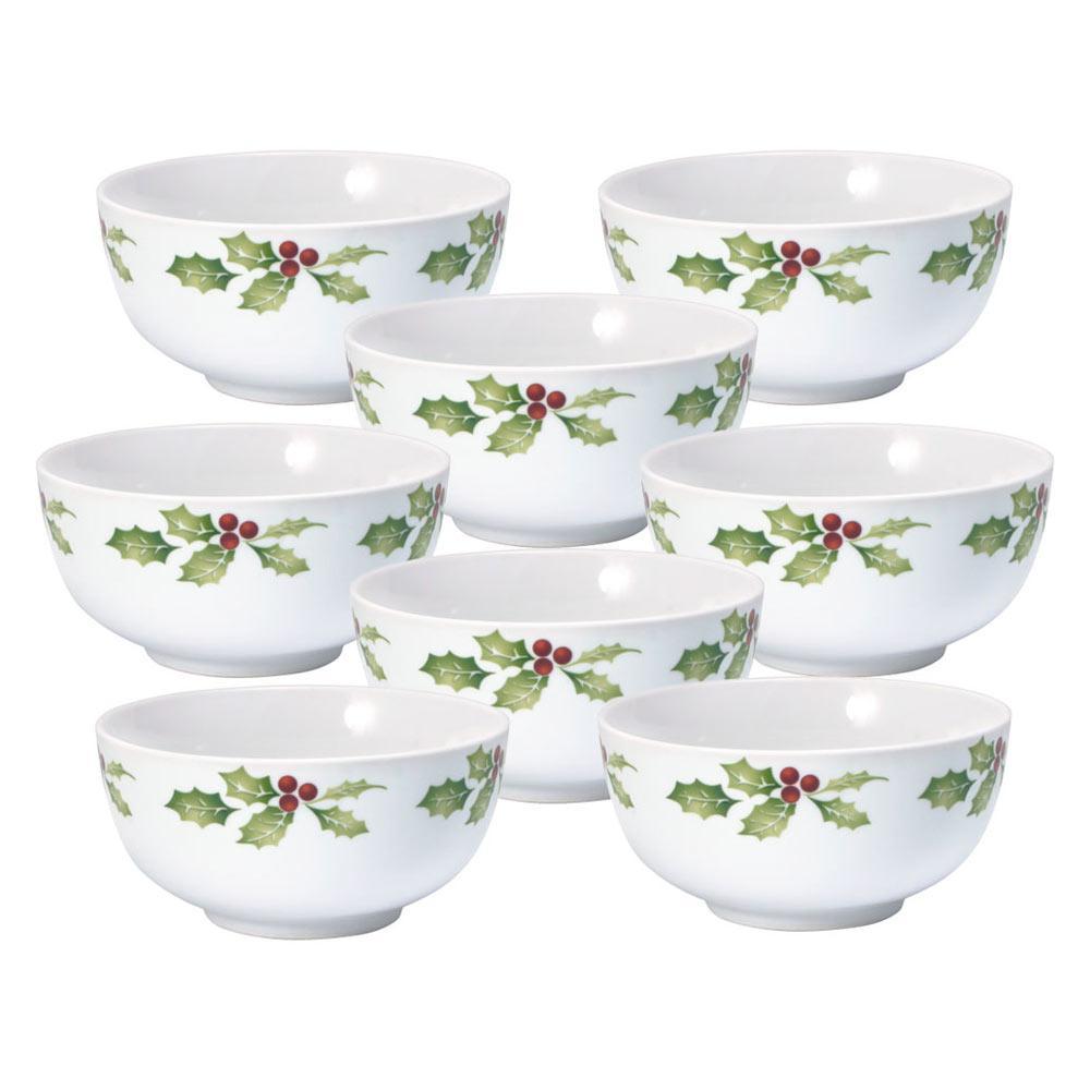 Christmas Day Set of 8 Soup Cereal Bowls