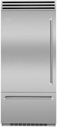 BlueStar 36 Inch 36 Built In Counter Depth Bottom Freezer Refrigerator BBB36L2