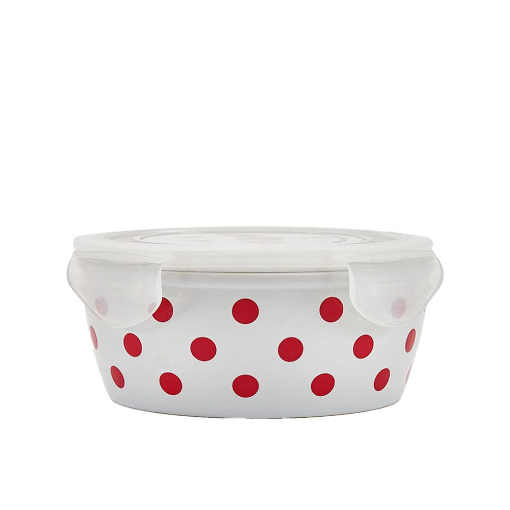 Kenna Red Storage Bowl with Lid