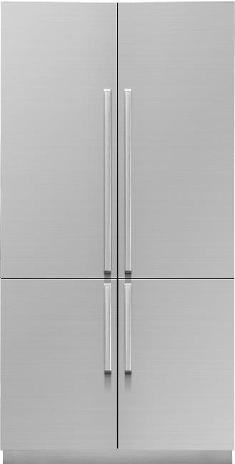 Dacor 42 Inch Transitional 42 Built In Counter Depth French Door Refrigerator DRF425300AP