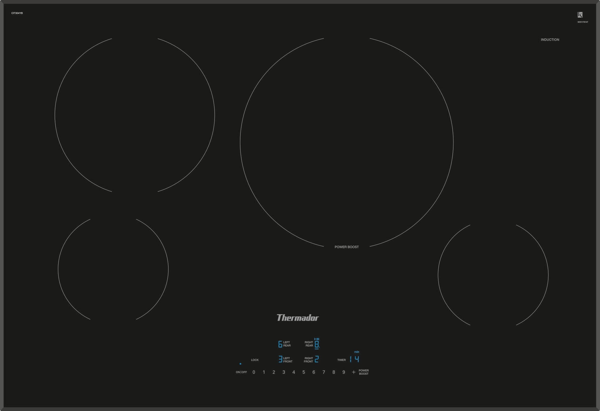Thermador Masterpiece 30 Induction Frameless Cooktop CIT304YB