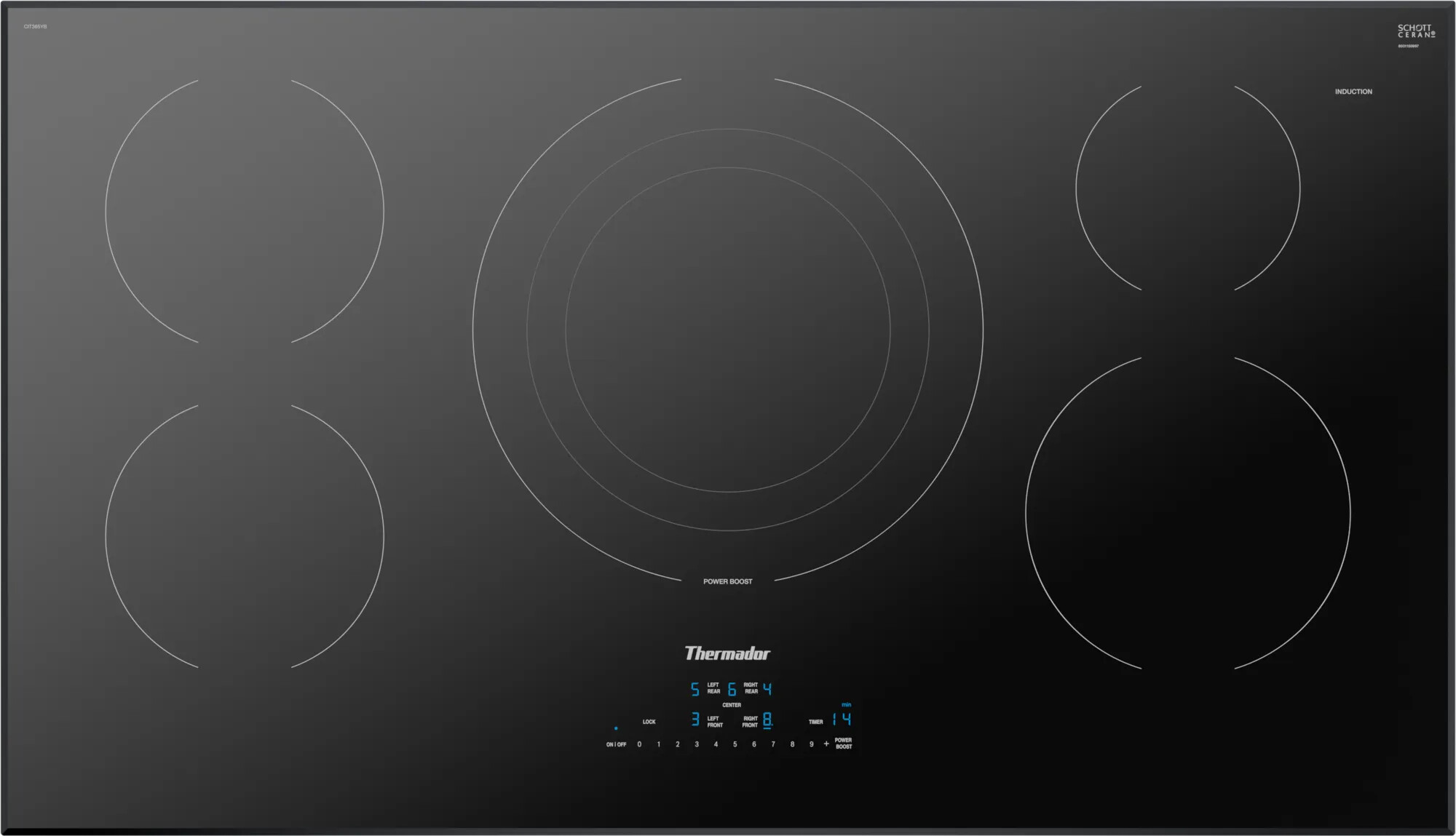 Thermador Masterpiece 36 Induction Frameless Cooktop CIT365YB