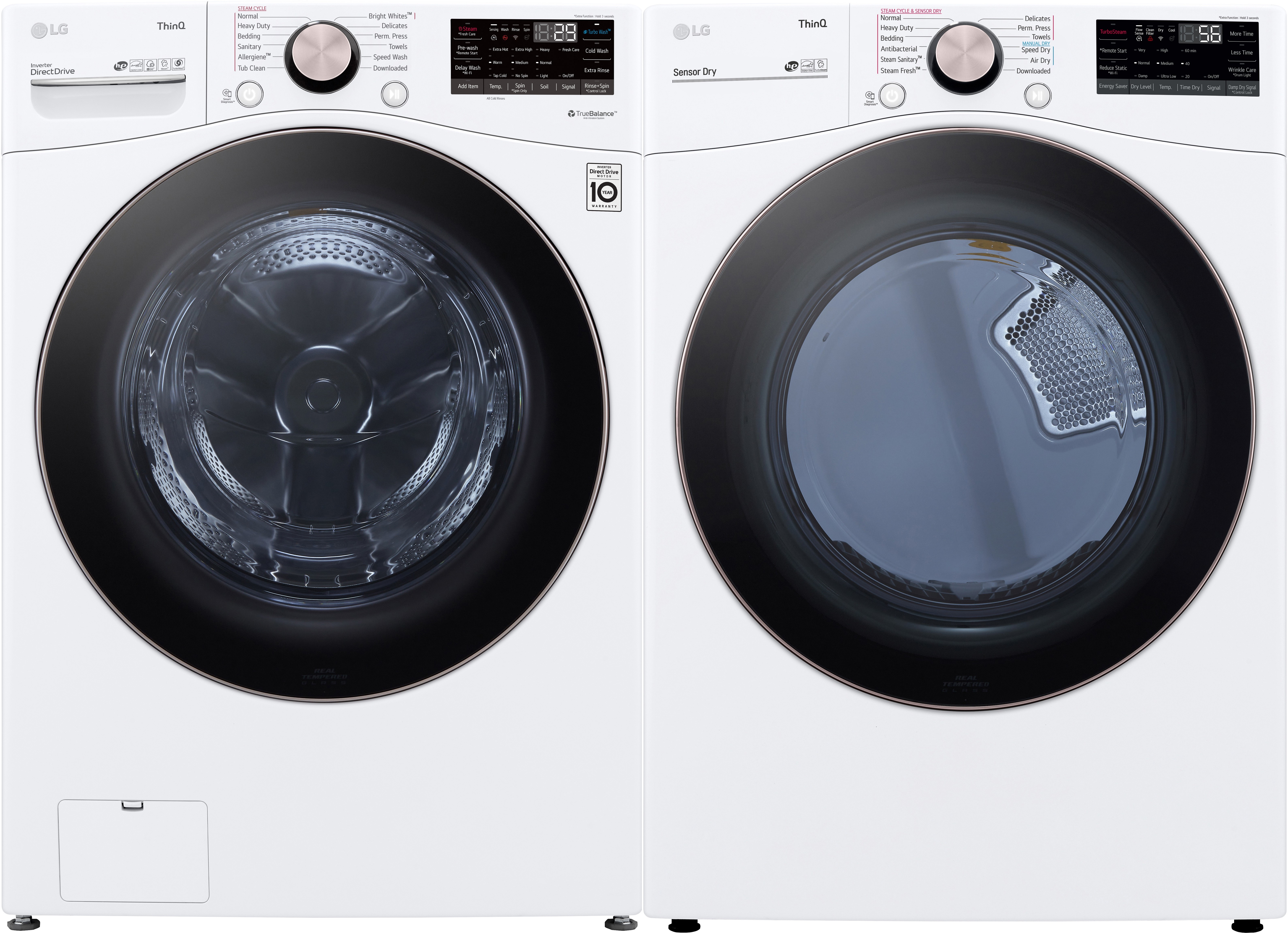 LG Front Load Washer & Dryer Set LGWADRGW40001