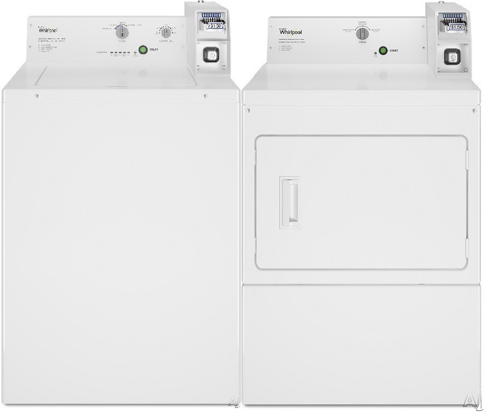Whirlpool Commercial Laundry Top Load Washer & Dryer Set WPWADREW2745