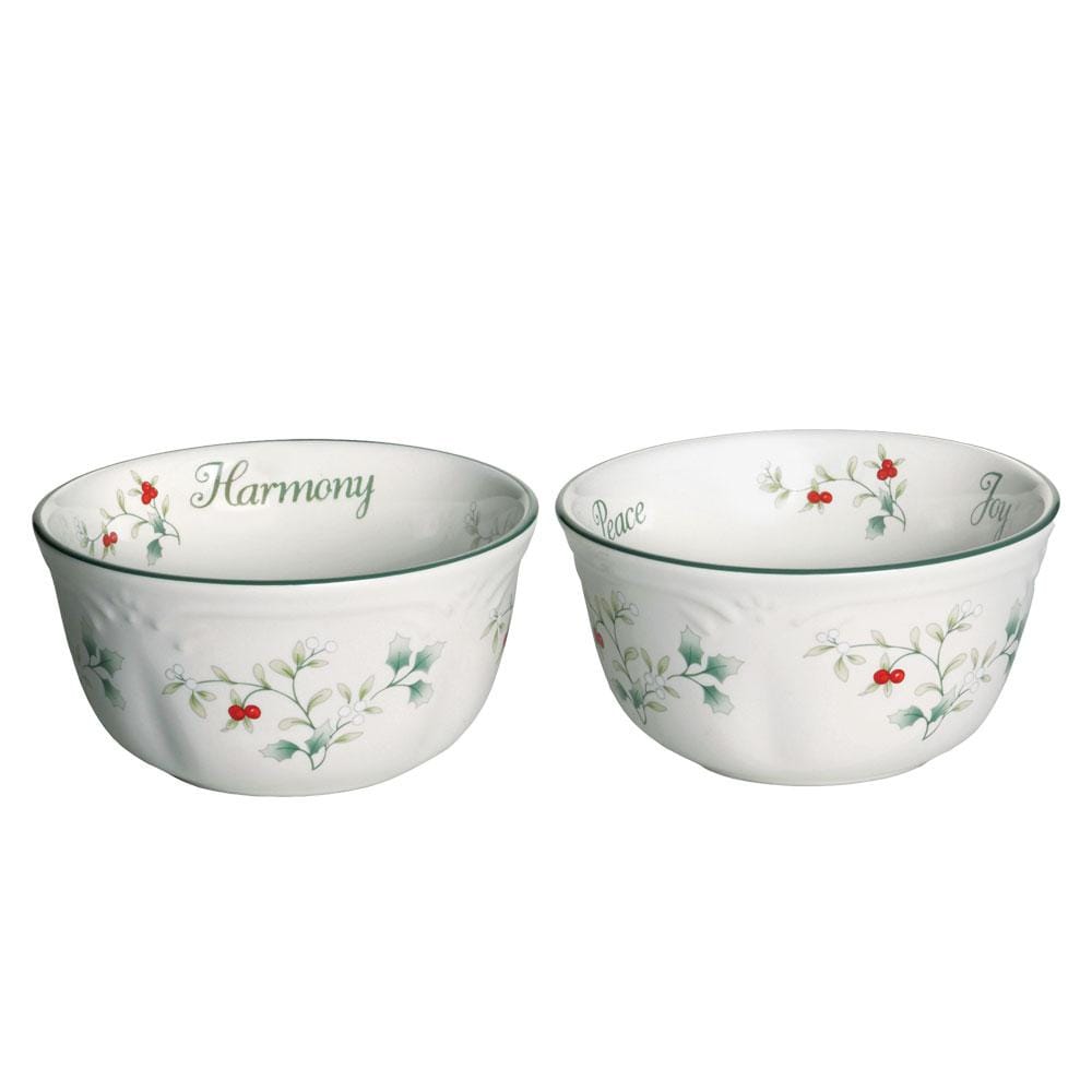 Winterberry® Set of 2 Sentiment Dessert Bowls