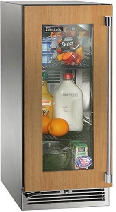 Perlick 15 Inch Signature 15 Built In Undercounter Counter Depth Compact All-Refrigerator HP15RO44LL