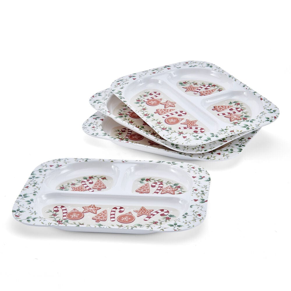 Winterberry® Set of 4 Melamine Childrens Plates
