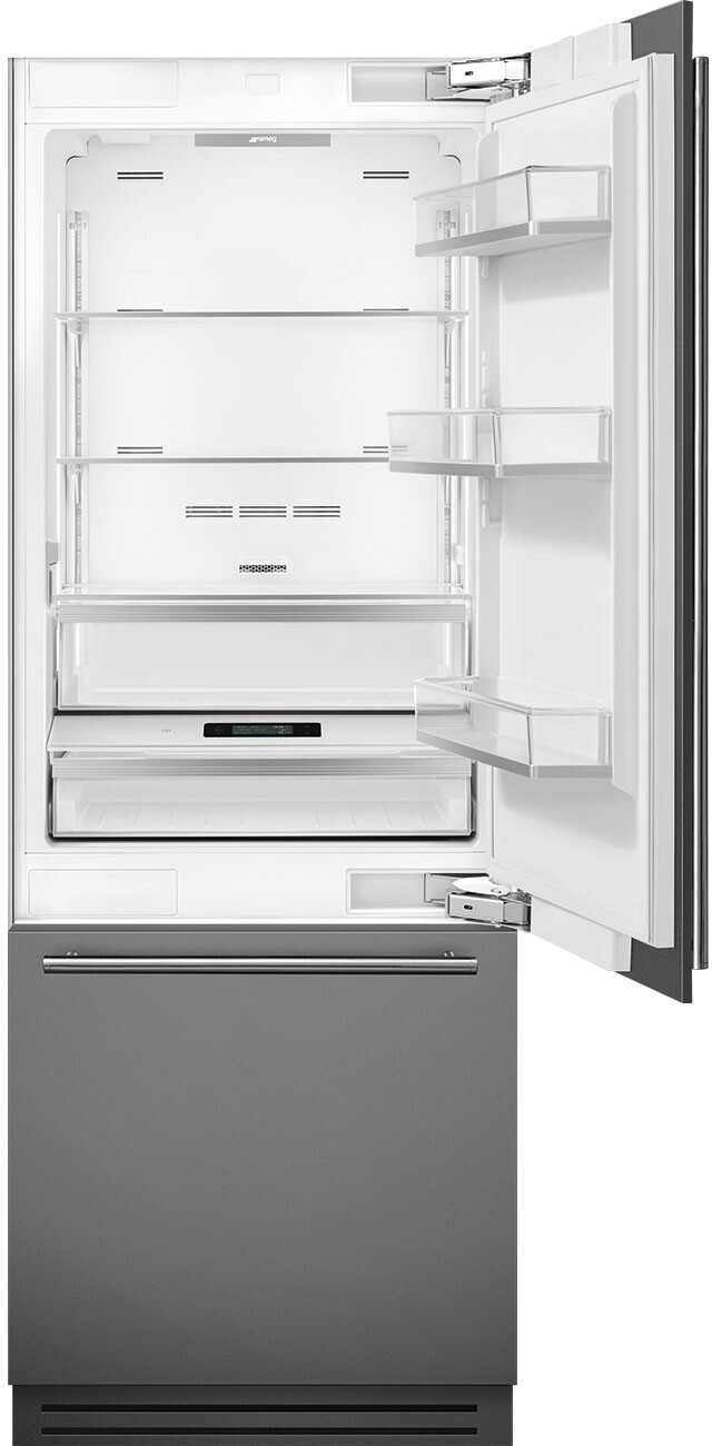 Smeg 30 Inch 30 Built In Bottom Freezer Refrigerator CB465UI