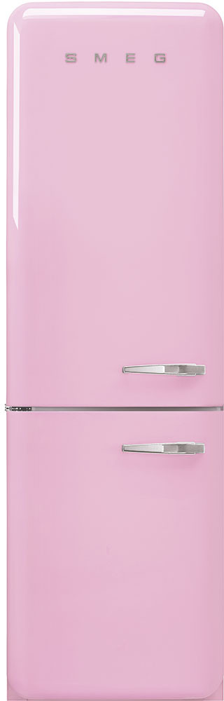 Smeg 24 Inch 50's Retro Design 24 Bottom Freezer Refrigerator FAB32ULPK3