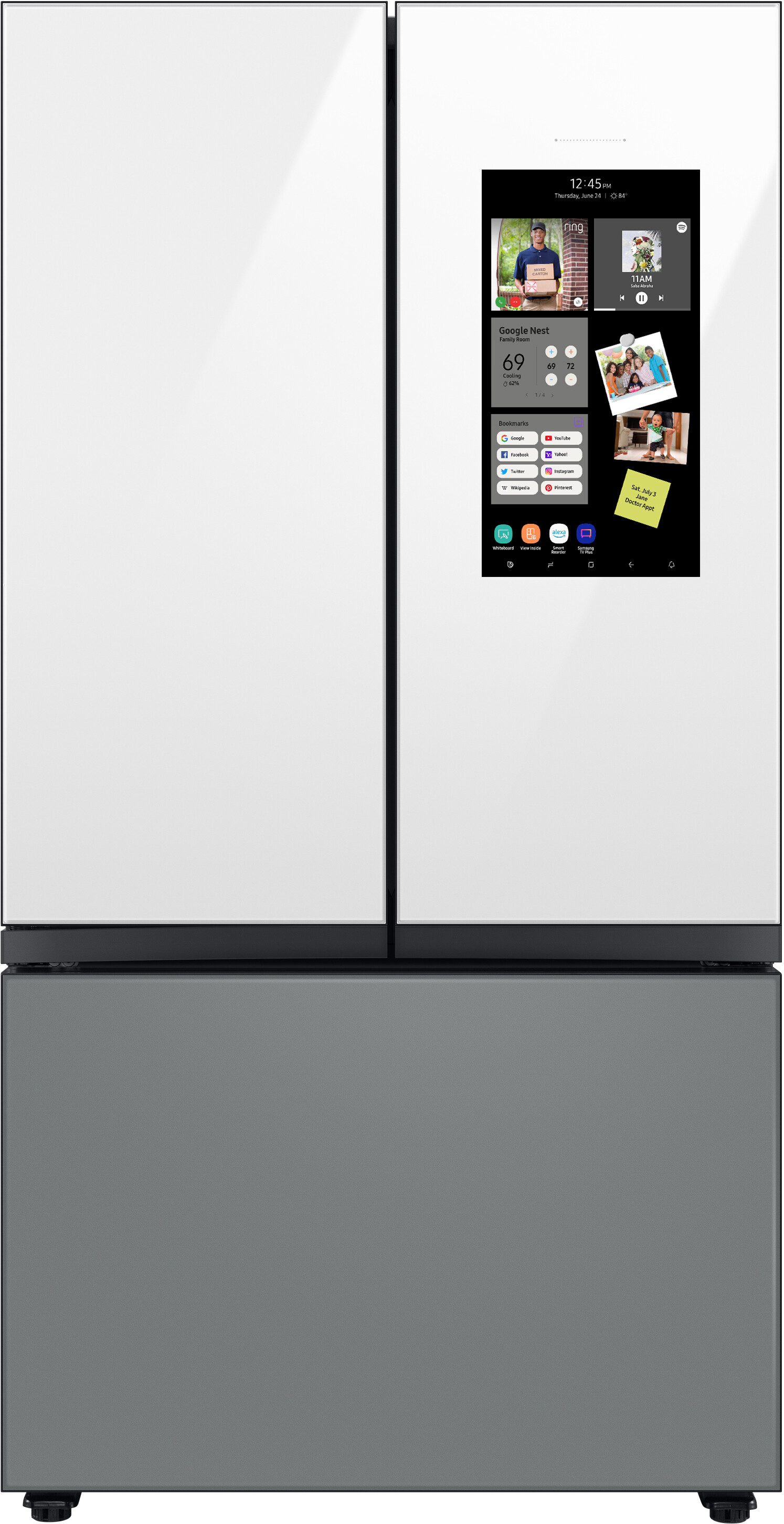 Samsung 36 Inch BESPOKE 36 Counter Depth French Door Refrigerator RF24BB69006M