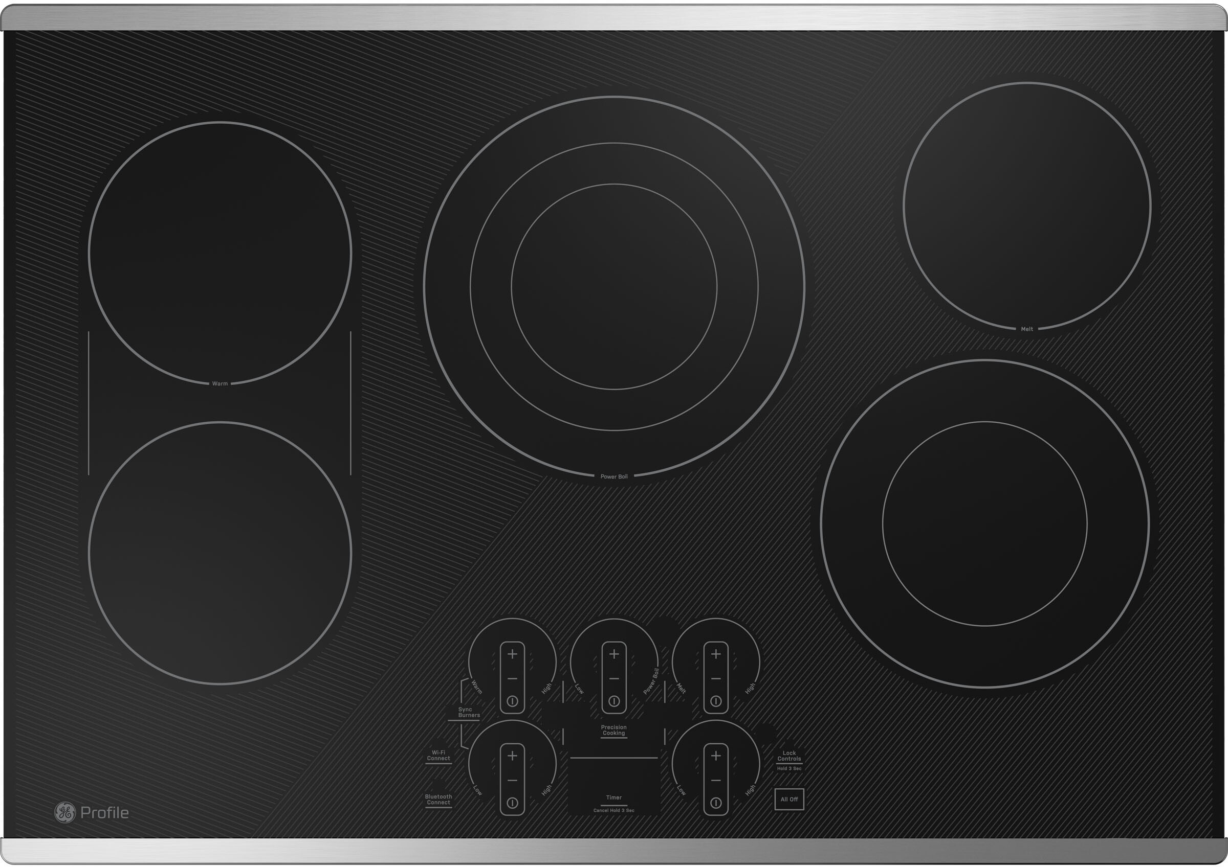 GE Profile 30 Electric Drop-In Cooktop PEP9030STSS