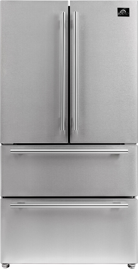 Forno 36 Inch Pro-Style 36 Counter Depth French Door Refrigerator FFRBI182036S