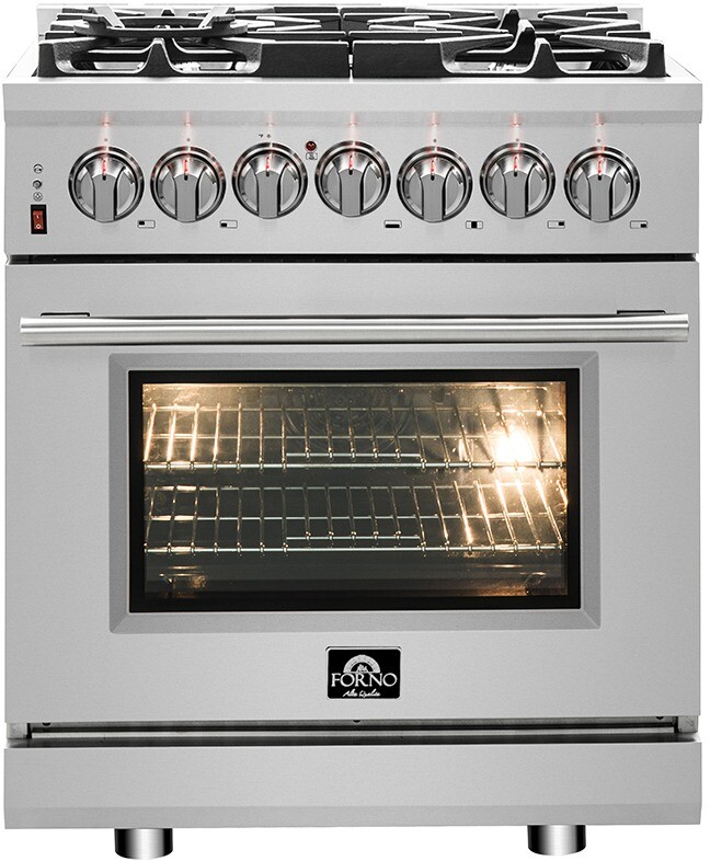 Forno Pro-Style 30 Freestanding Dual Fuel Natural Gas Range FFSGS612530