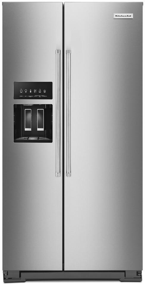 KitchenAid 36 Inch 36 Side-by-Side Refrigerator KRSC703HPS