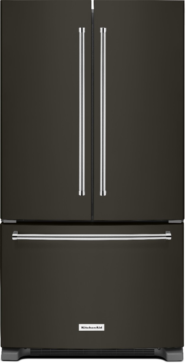 KitchenAid 36 Inch 36 Counter Depth French Door Refrigerator KRFC300EBS