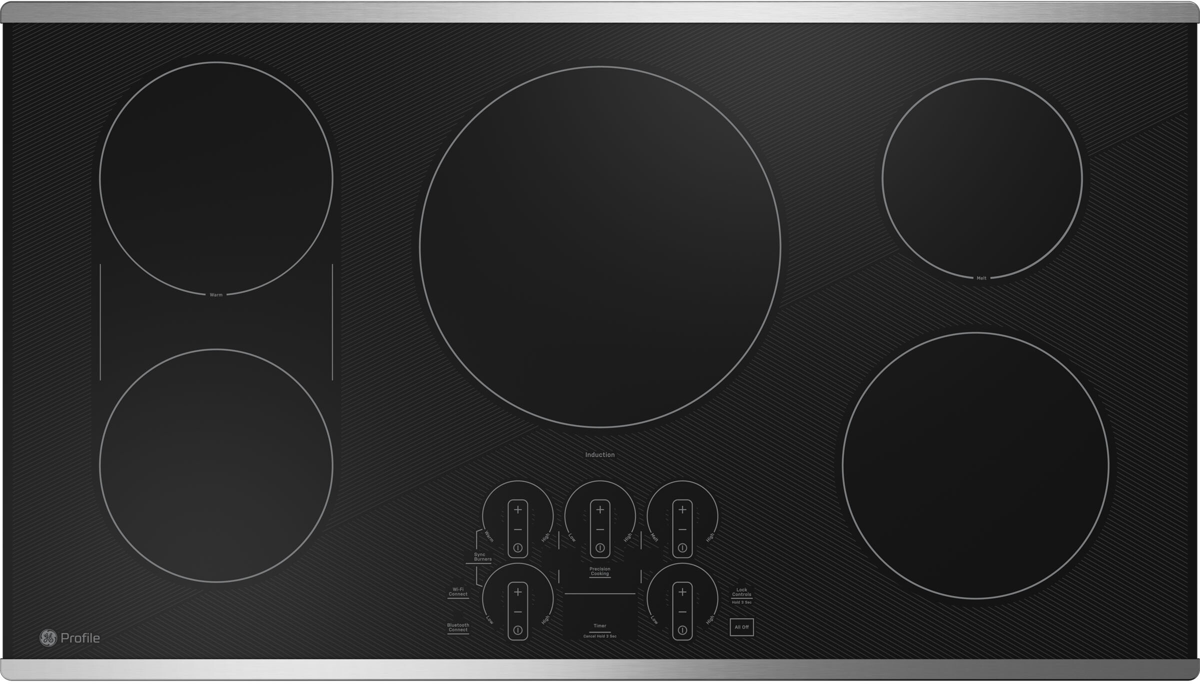 GE Profile 36 Induction Drop-In Cooktop PHP9036STSS