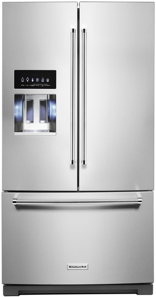 KitchenAid 36 Inch 36 French Door Refrigerator KRFF577KPS