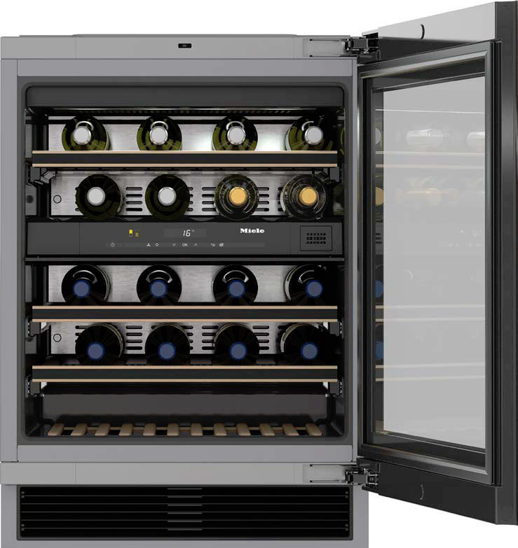 Miele 23 Built In Undercounter Wine Cooler KWT6322UGSS