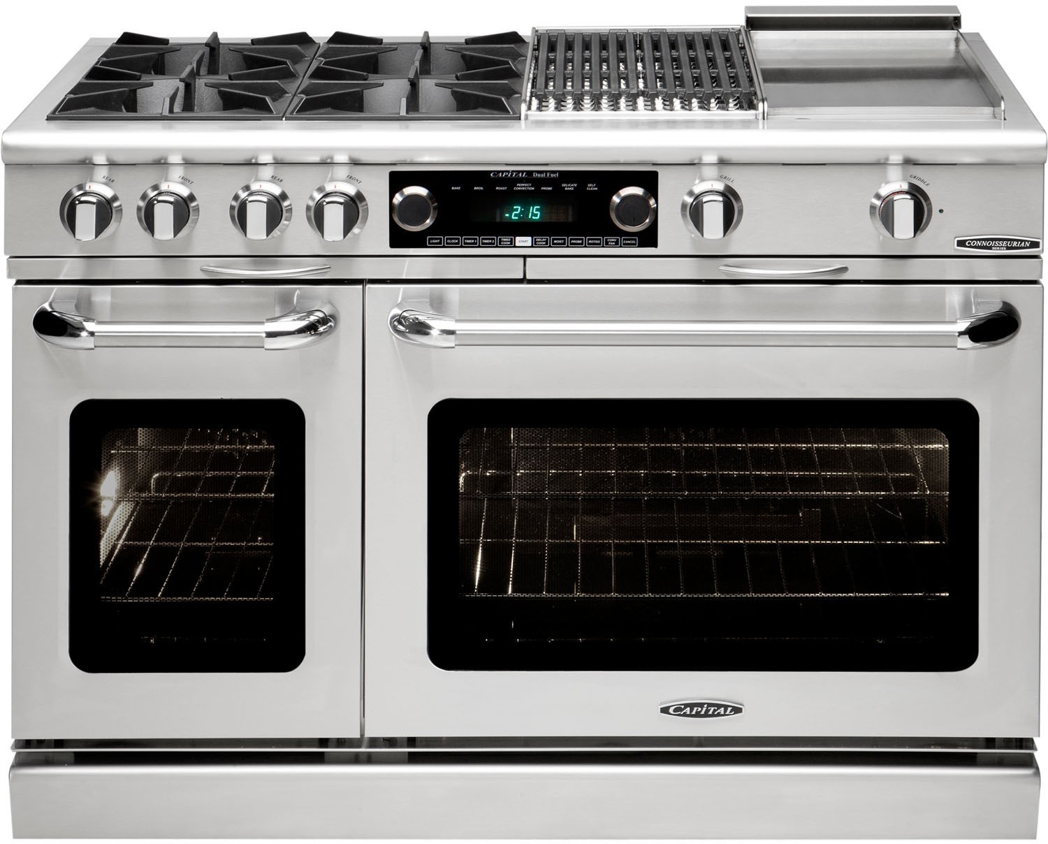 Capital Connoisseurian 48 Freestanding Dual Fuel Natural Gas Range CSB484GGN