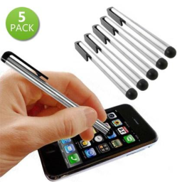 5-Pack: Touchscreen Stylus Pen for iPad and iPhone / Black