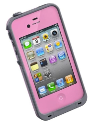 LifeProof Waterproof Pink/Gray iPhone 4 Case