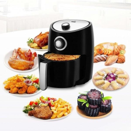 Emerald Air Fryer and Recipe Book 1000 Watts, 2 Liter Rapid Air Motion with Timer