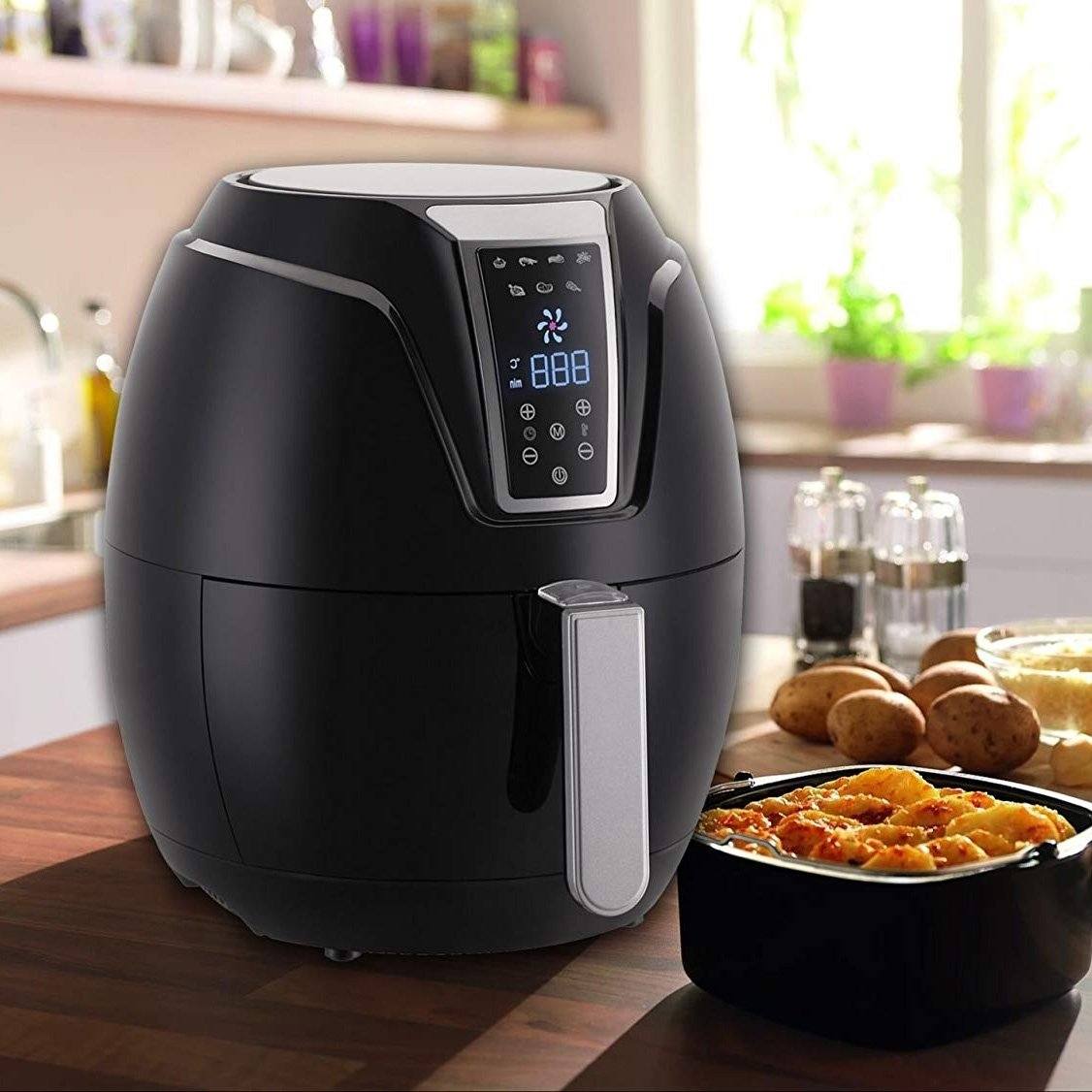 Air Fryer with Digital LED Touch Display 1400 Watts - 3.2L Capacity