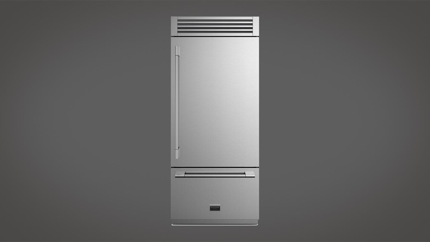 Fulgor Milano 35 Inch Milano Sofia 700 35 Built In Counter Depth Bottom Freezer Refrigerator F7PBM36S1R